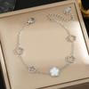 Colorfast Korean-Japanese Titanium Steel Women's Bracelet - Versatile, Fashionable Hand Jewelry.