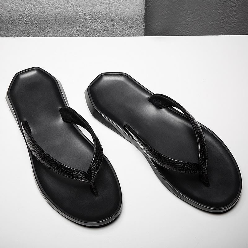 Slippers Summer New Design Sense Home Non-slip Wear-resistant Outdoor Leisure Leather Flip-flops