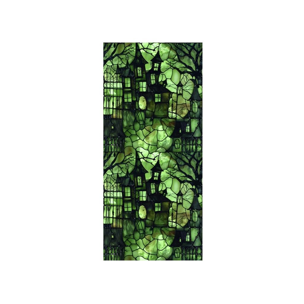 Halloween Crow Window Stickers Non Adhesive Window Flowers PVC Static Transparent Film Glass Stickers