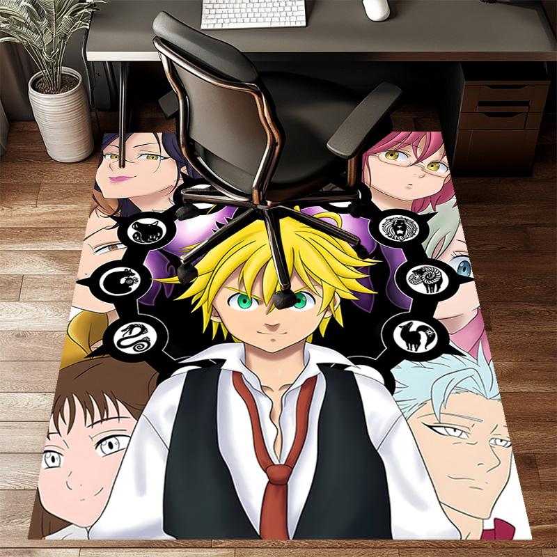 1pc Seven Deadly Sins2 Design Printed Area Rug Carpet for Bedroom Living Room Home Decor Rugs Mat Non Slip Mat Rug for Bedside