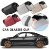 Car Glasses Holder Multi-functional Leather Car Glasses Box Case Storage Holder Glasses Car Portable Sunglasses Stable Suns P4F2