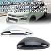 Side Mirror Covers Caps For Citroen C3 2016- For Peugeot208 2012-2018 For Peugeot2008 2013-2018 Glossy Black Side Mirror Cap