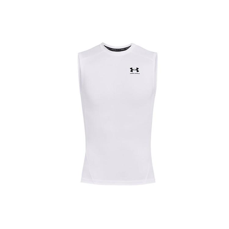 Under Armour HeatGear Sleeveless Shirt White Men s 1361522-100 L