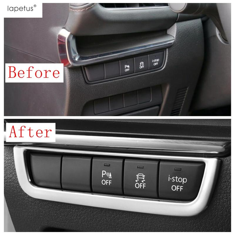 Headlight Lamp Adjust Button Sequ Stickers Cover Trim Stainless Steel Accessories For Mazda 3 2025