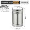 "Stainless Steel Seasoning Jar: Multi-purpose Spice Bottle for Home & BBQ"