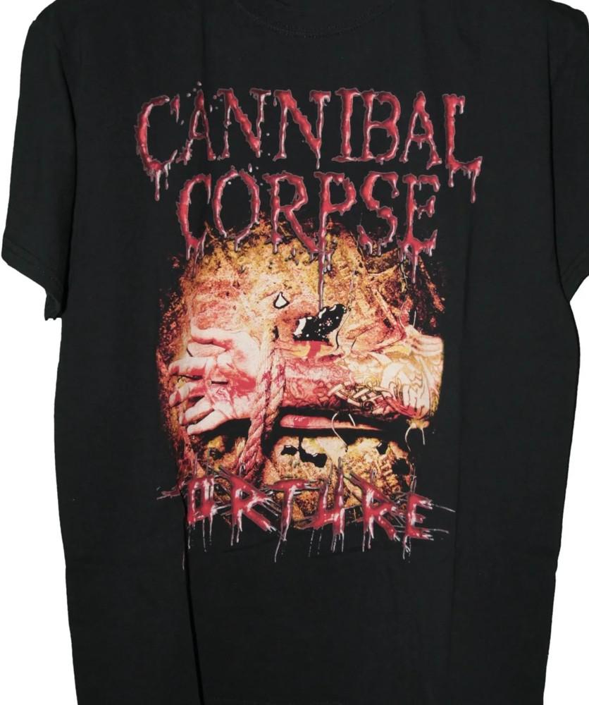 

Torture Cannibal Corpse T-shirt Tops Tee Black Cotton All Size S-4XL S