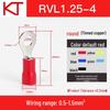 Kaisheng Round Pre-insulated Copper Terminal Lug RV1.25-3.5-4-5-6-8-10-12