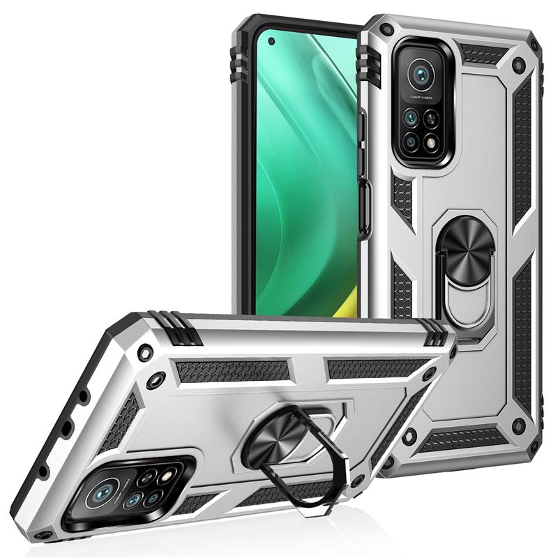 For Xiaomi Mi 10T 10 T Pro 5G Case Magnetic Metal Ring Holder Phone Case for Mi 10T Pro Mi10T Pro Mi 10T Lite Armor Back Cover