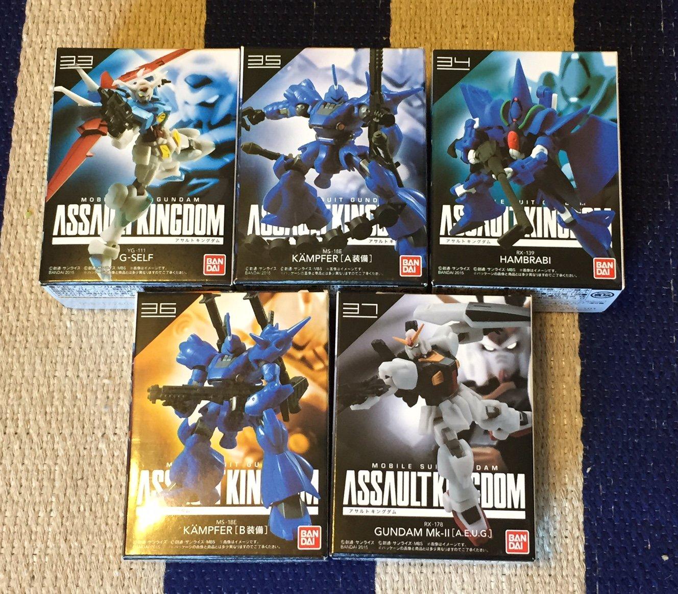 Candy Toys Mobile Suit Gundam Assault Kingdom 9 Set of 5
