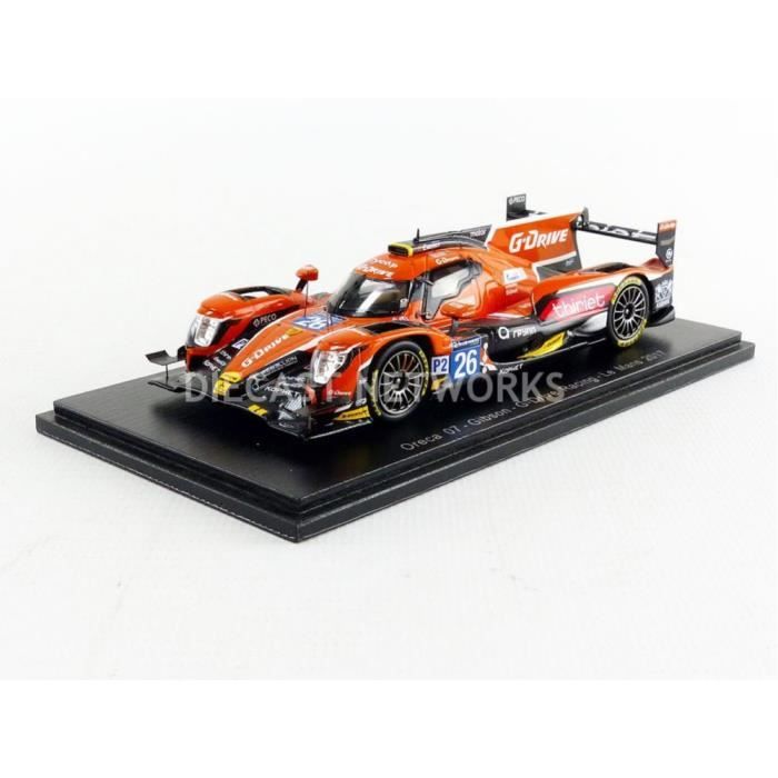 Collectible Miniature Car - SPARK - ORECA 07 Gibson LMP2 - 1/43 - Le Mans 2017 - Orange/Black