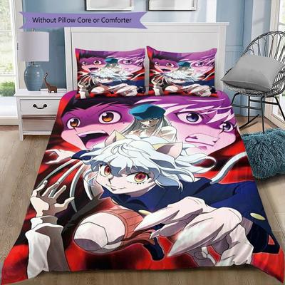 Hunter X Hunter Anime 3Pcs Bedding Set, Duvet Cover with 2 Pillowcases, No Comforter No Pillow Core