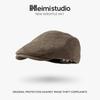25 autumn and winter new retro forward hat children's high-quality woolen versatile cap casual versatile