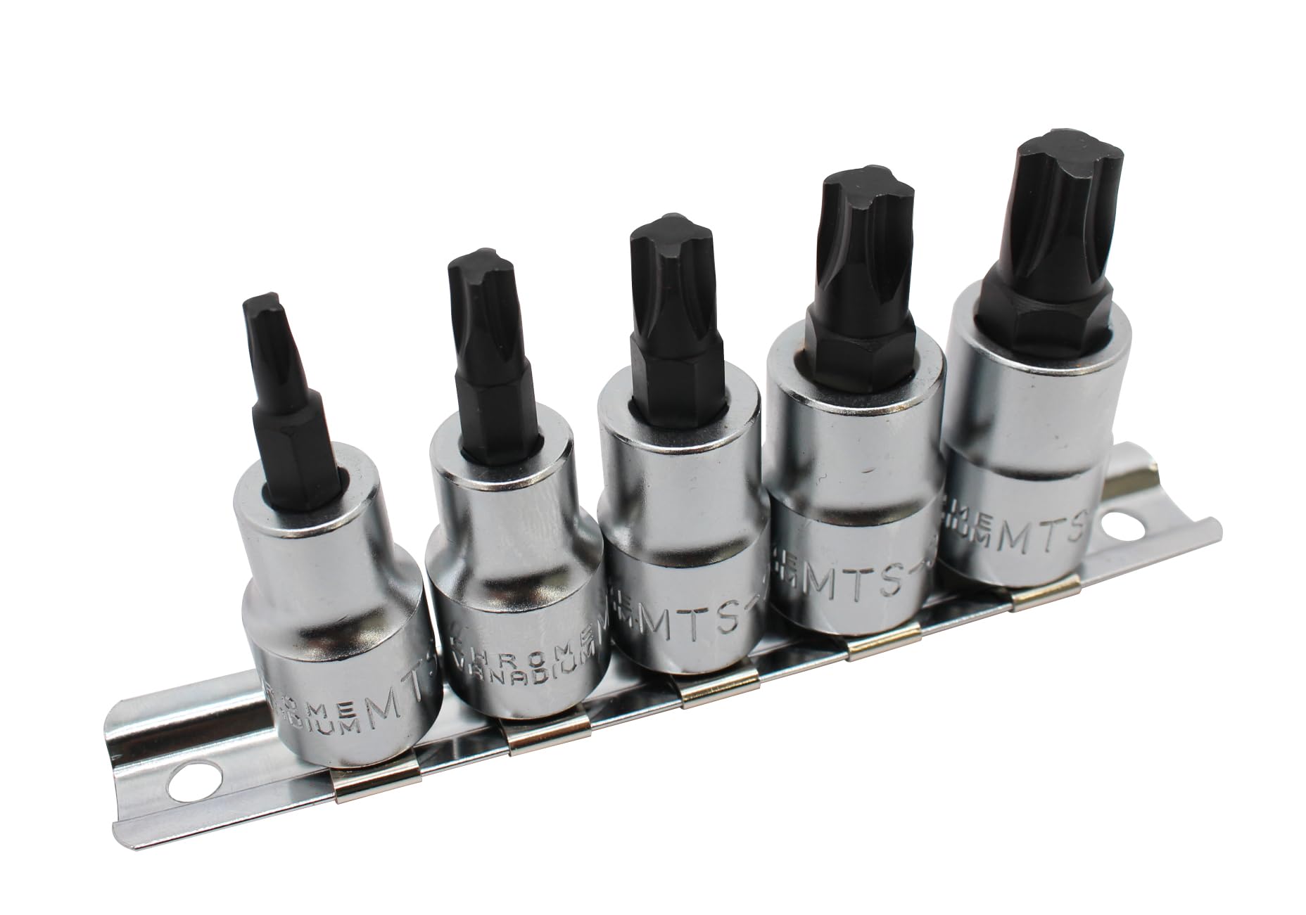 

JTC Motor Torque Socket Set JTC7209 MTS-0/MTS-1/MTS-2/MTS-3/MTS-4, 9.5mm Drive, 5-Piece Set,