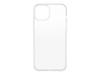 Coque pour apple iphone 15 plus otterbox react - transparent stardust - antimicrobien - norme militaire drop+