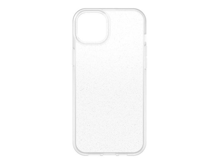 Coque pour apple iphone 15 plus otterbox react - transparent stardust - antimicrobien - norme militaire drop+