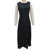 Women's Midi Summer Dress Sleeveless Crewneck A-line Swing Dress Casual Pleated Flowy Long Tank Dress