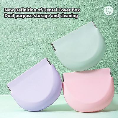 Silicone Retainer Case Denture Storage Invisible Braces Box Mouth Guard Box