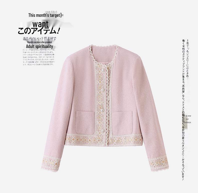 2025 Spring Women's Chinese Style Embroidered Beaded Jacket - Small, Loose, Slimming Fit