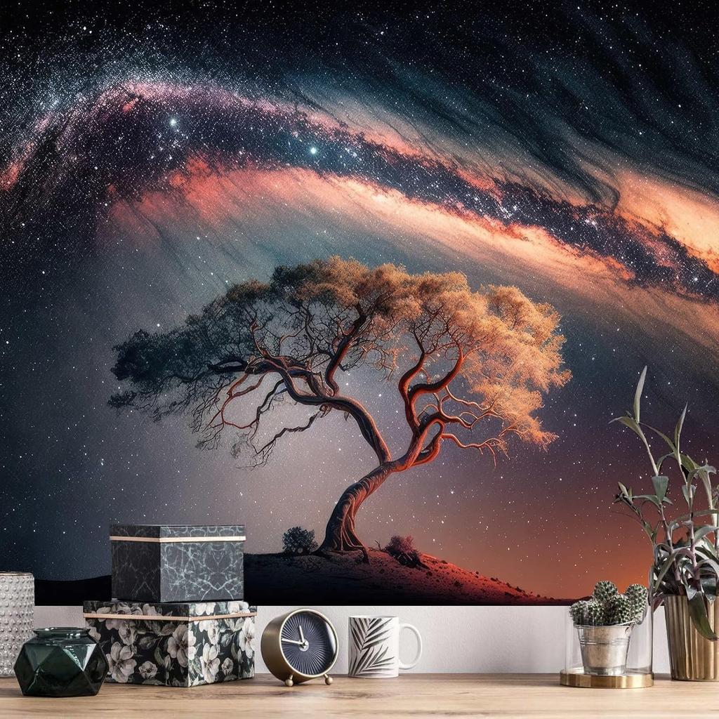 Japanese Ink Landscape Tapestry Red Maple Moonlit Temple Polyester Wall Hanging for Living Room Bedroom Asian Art Mountain Riv
