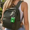 Sound Key Frog Keychain Metal Rings Animal Keyring New LED Light Keychains  Bag Decoration