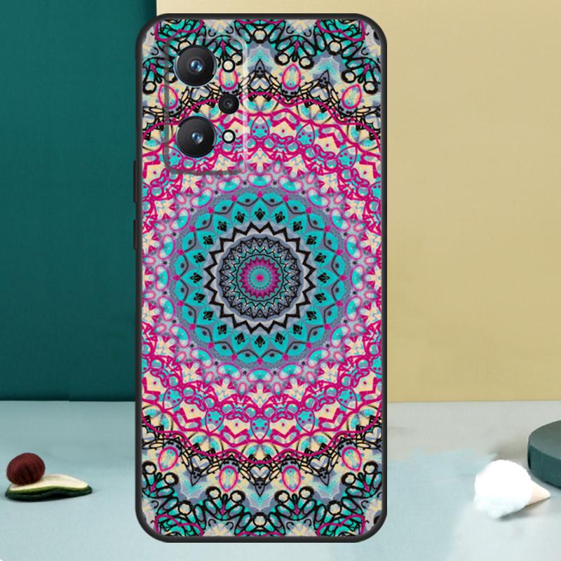 

Цветочный дизайн Мандала Для Realme 13 12 10 11 14 Pro Plus GT 6 5 6T GT7 Pro C55 C53 C51 C21Y C25S C75 C67 C61 Чехол Realme 12 Pro Plus