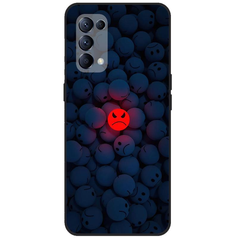 

For OPPO Reno 5 5G Case Reno5 4G Bumper Silicone TPU Soft Phone Cover For OPPO Reno 5 CPH2145 Cases Cartoon fundas CPH2159 Coque OPPO Reno5 5G