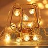 Battery-Powered Outdoor LED Crystal Ball String Lights: Colorful, Flashing Decoration for Camping & Christmas