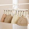 3 Pieces Non-Slip Sock Drying Rack Detachable Clothes Drying Rack Underwear Drying Clips  Balcony