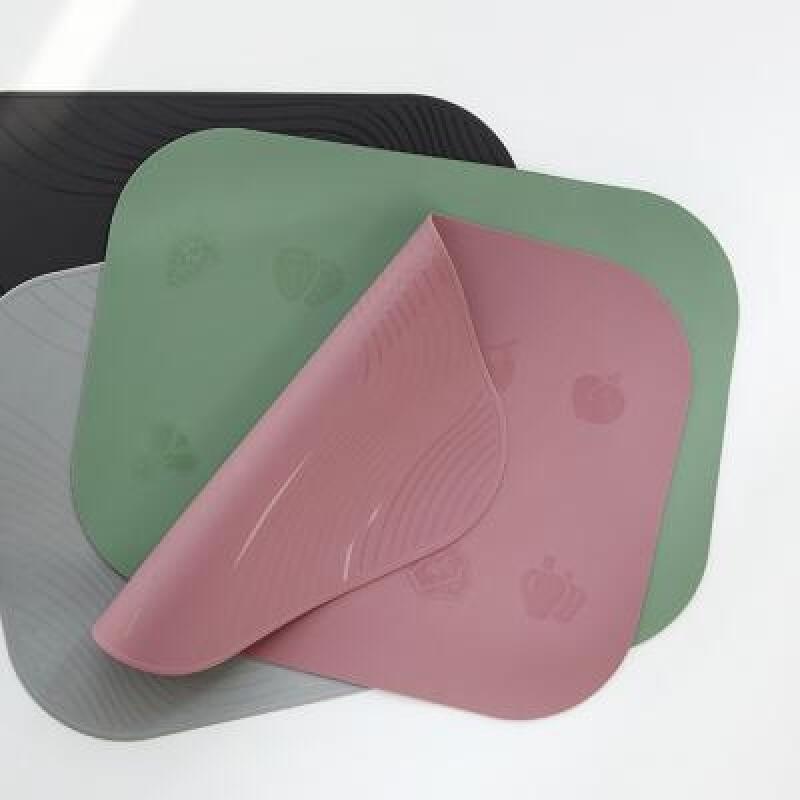 Pastel Silicone Merion Double-Sided Table Mat (4 Colors) gray