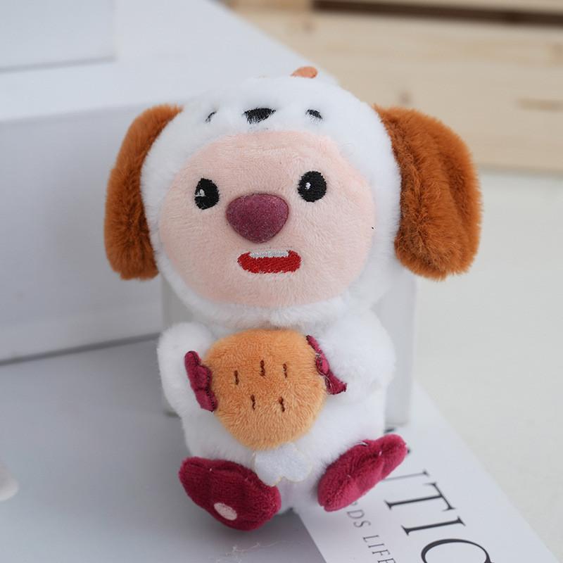 Adorable Loopy Beaver Plush Keychain Soft Ins Korean Style Toy Doll Cute White Dog