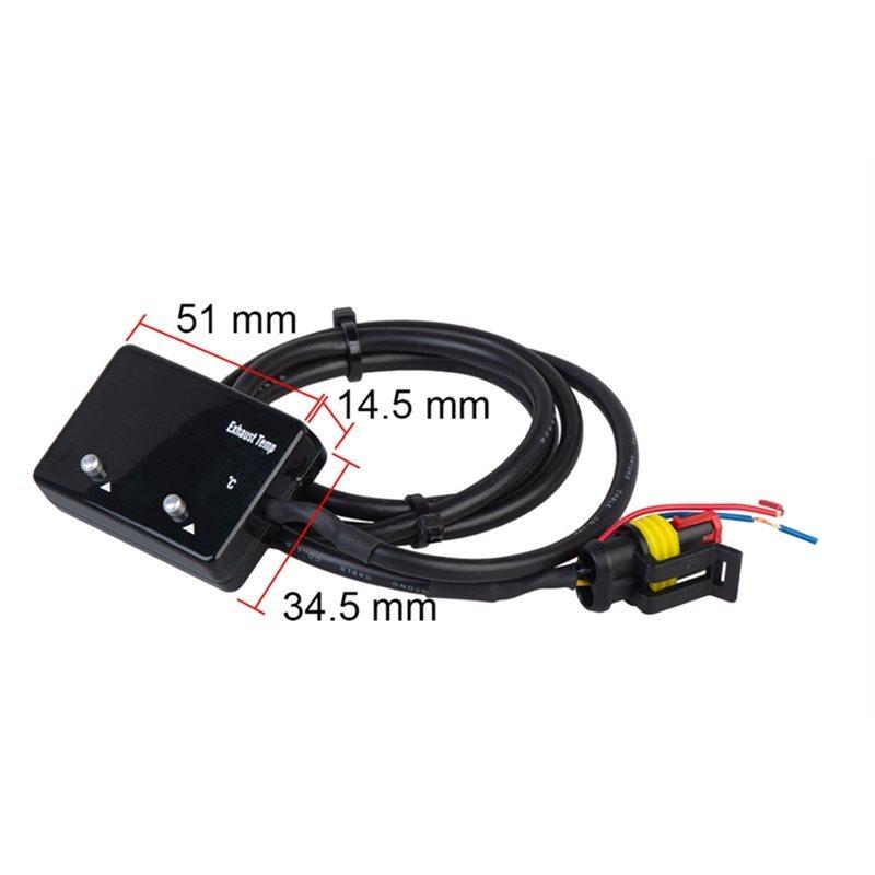 AS-Auto Exhaust Gas Meter Digital Temperature Gauge Sensor EXT EGT For 4WD Hilux Patrol Vehicle