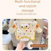 2-in-1 Vehicle Trash Bin Plush Auto Seat Back Storage Bag Car Mounted Tissue Box  Women
