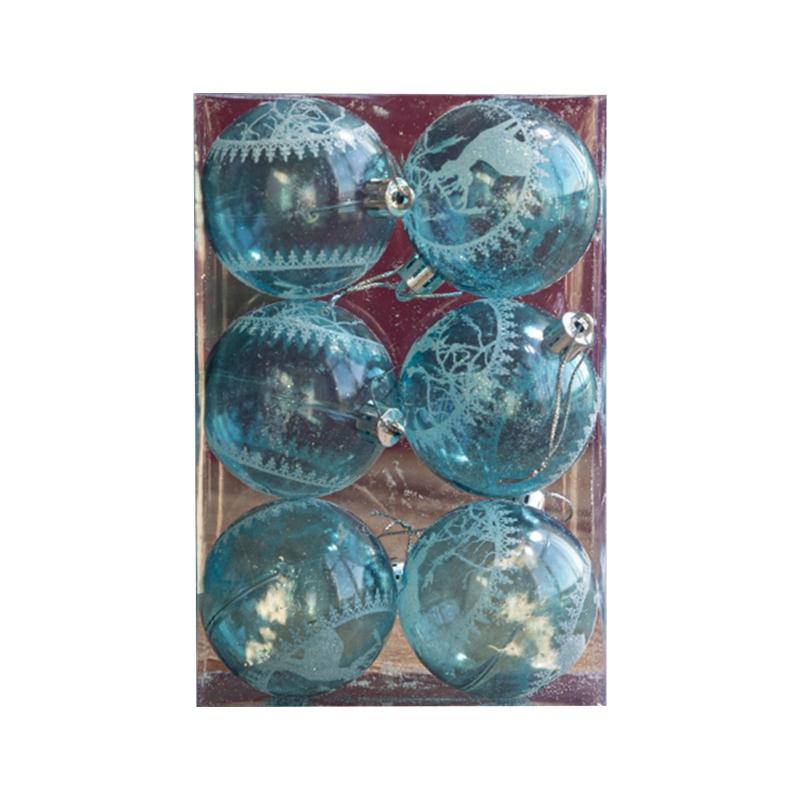 

Christmas Tree Baubles 6pcs/box Decorations Christmas Holiday Festival Home