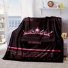 Schwarz und Rosa Mode Decke Flanell Decke für Bett, Sofa, Camping, Wandern, Picknick Zubehör, Geschenk für Familie Fan Geschenke
