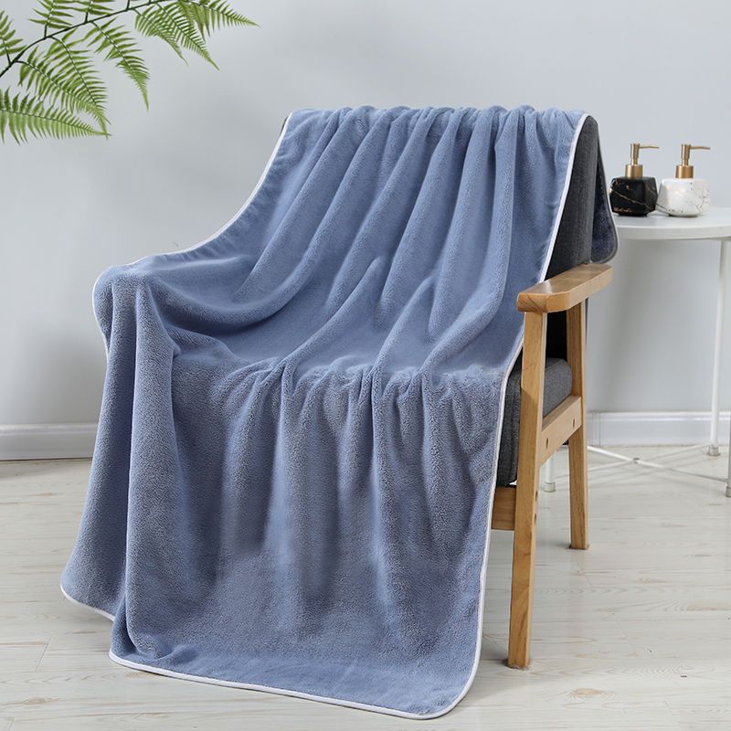 Coral Velvet Bath Towel Thickened Adult Couple's Bathrobe Household Water Absorption Skin Friendly
