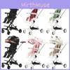 Wheeled Four Collapsible Baby Stroller Lightweight Foldable Seat Convertible