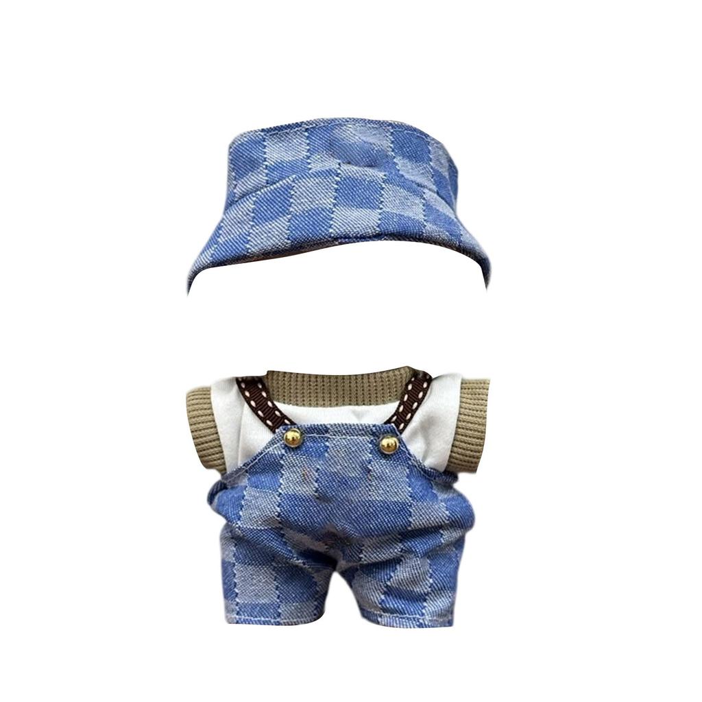 First And Second Generation Baby Clothes 17cm Doll Sitting Party Clothes Accessories Overalls