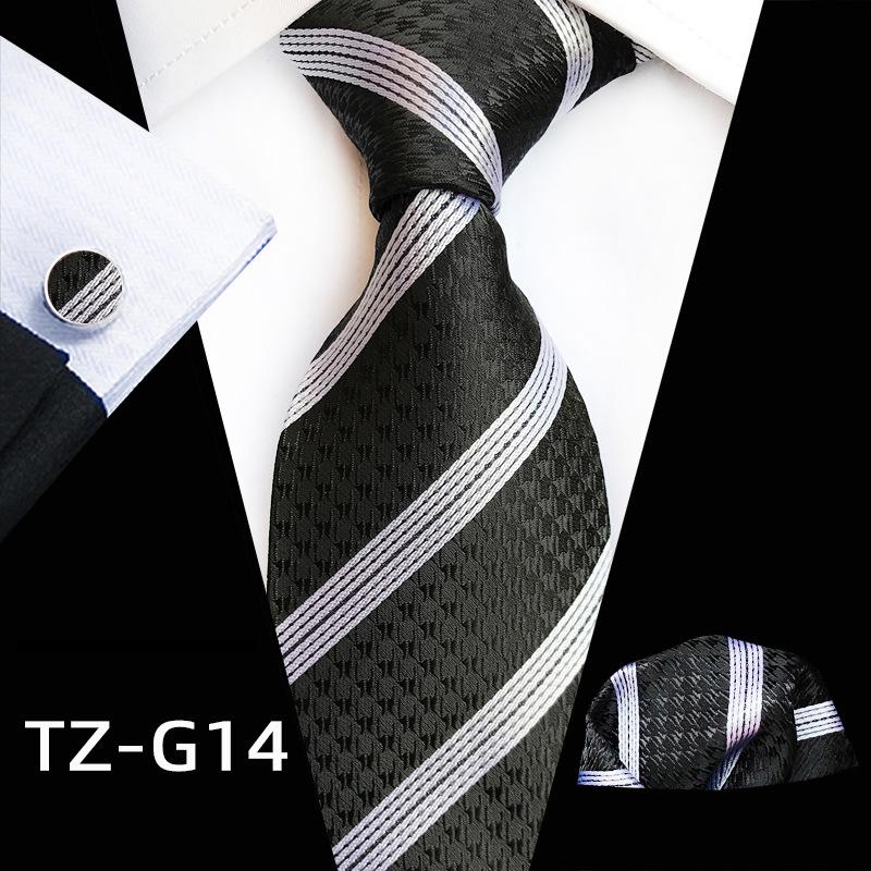 Plaid Men's Tie, Pocket Square & Cufflinks Set (3-Piece) 2025