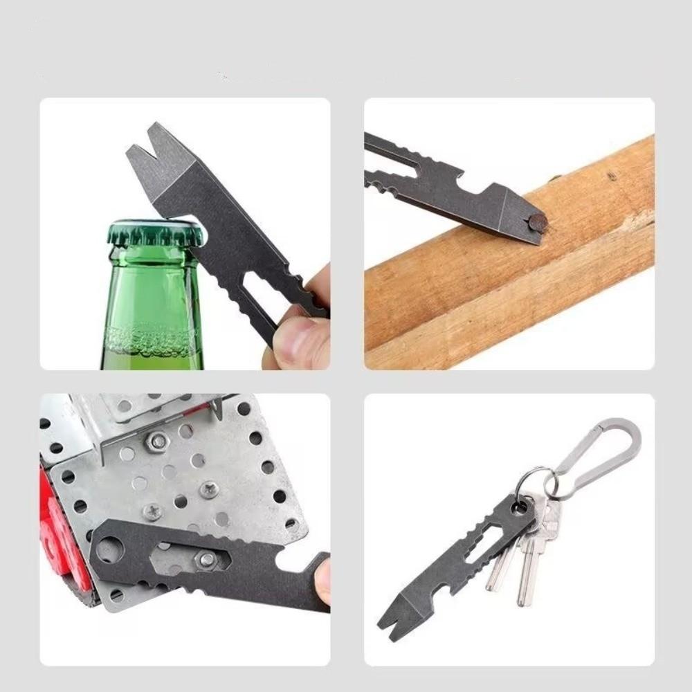 Stainless Steel EDC Wrench Portable Bottle Opener Durable Screwdriver Multi-Tool Outdoor