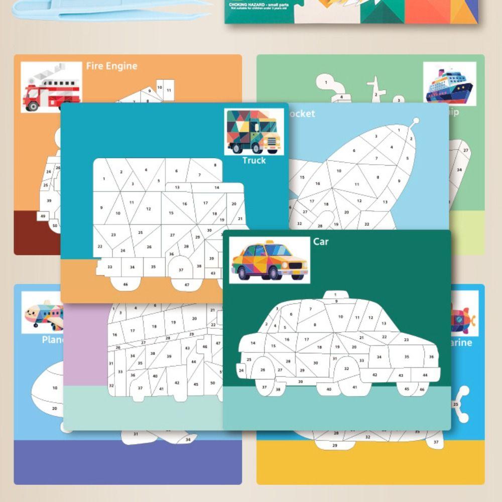 Paper DIY Paste Material Kit Educational Toys Animals Sticker Book  Children