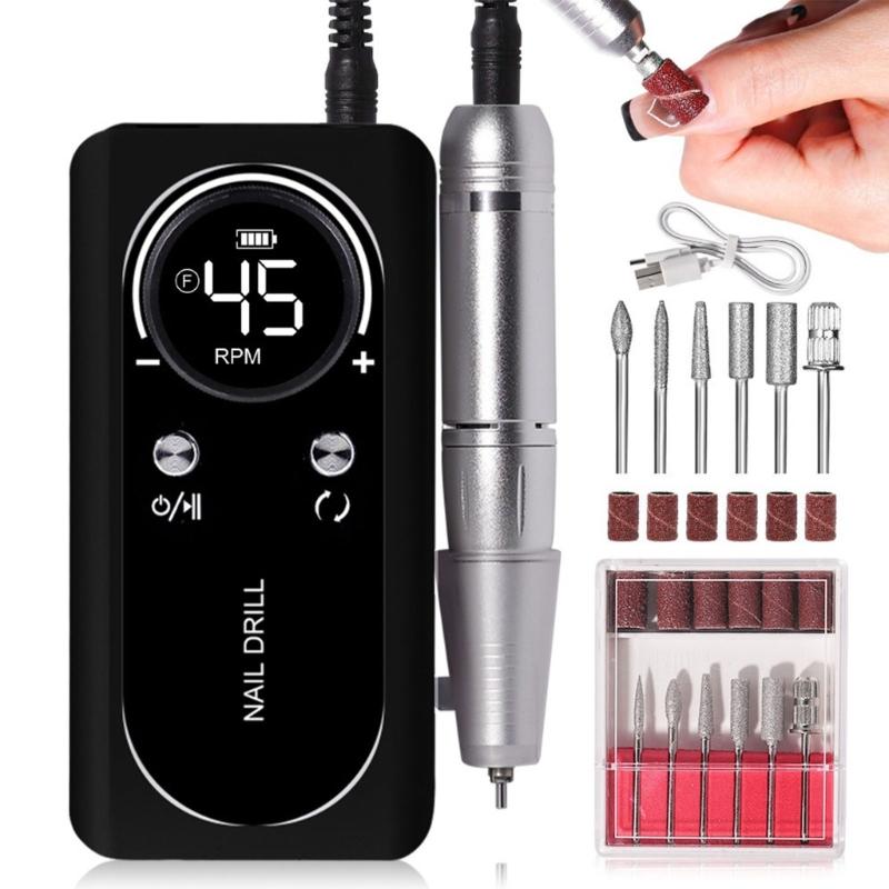Professional Electric Nail Grinder for Efficient Cuticle Removal and Trimming at Home Salon or Personal Use