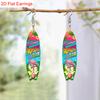 Summer Surfing Skateboard Acrylic Drop Earrings for Women Trendy Personality Earrings Cool Earrings Beach Party Travel Vacation Earring Accessories