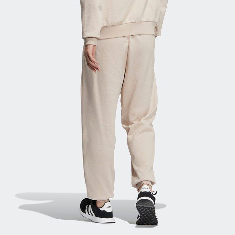 Adidas Knitted Sweatpants Unisex Brown Moderate Cuffed Pants HY2693