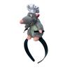 Lovely Plush Mouse Doll Hair Bands Soft Lightweight Stylish Hair Hoop for Holiday Party