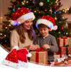 LED-Weihnachtsmütze mit blinkenden Lichtern für Kinder Erwachsene Weihnachtsmann Neuheit Plüsch-Partyhut für Navidad Dekorationen Partyzubehör