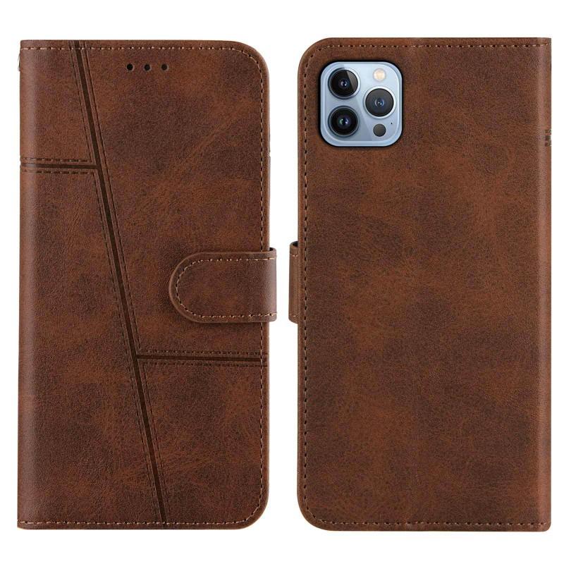 Flip Phone Case IPhone 15 Pro Max With Card Slot Stand Magnetic TPU Leather Cover In Multiple Colors