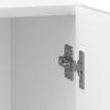 Nightstand Set 2 pcs High Gloss White 43 x 34.5 x 50 cm Particleboard
