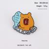 Broche Mignonne en Dessin Animé Capybara pour Sacs et Sacs à Dos