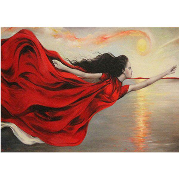 DIY-Diamantgemälde, untergehende Sonne, Landschaft, Kreuzstich, volle runde Diamantmalerei, Strasssteine