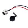 Durable Cycling Three-hole Round Head 3 Pin Prong Charging Port Inline Connector Jack Socket Battery Charging